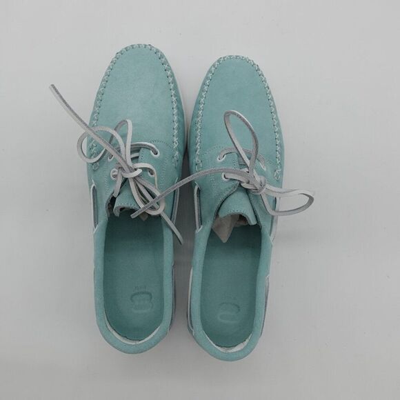 8 By Yoox Torquiose Shoes, NEW - Picture 5 of 8
